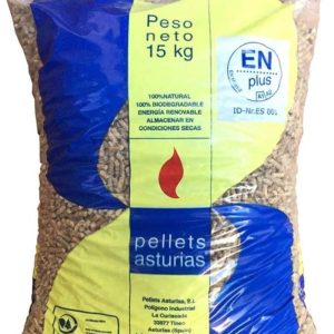 Pellets Asturias ENplus A1 – 2 pallet, 144 sacchi da 15 kg (2.160 kg)