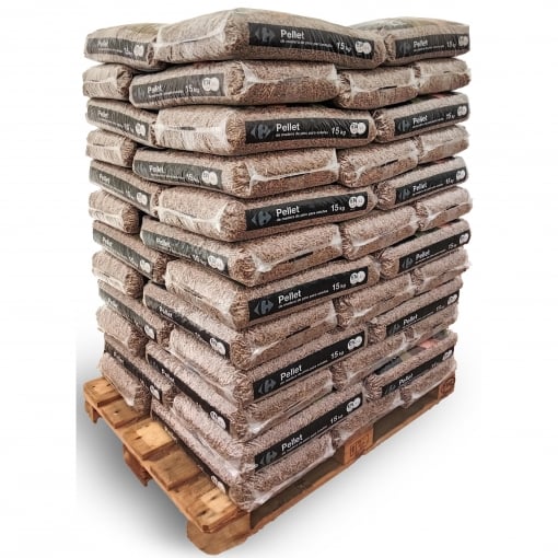 Carrefour Pellet di pino ENplus A1 – 77 sacchi da 15 kg (1.155 kg)