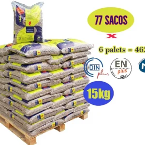Pellet Asturias ENplus A1 – 6 pallet, 462 sacchi da 15 kg