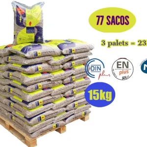Pellet Asturias ENplus A1 – 3 pallet, 231 sacchi da 15 kg