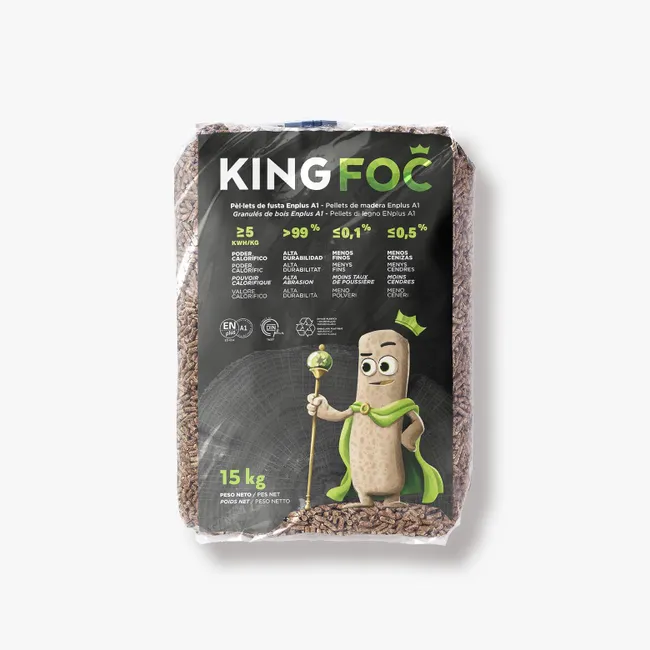 Kingfoc ENplus A1 – 77 sacchi da 15 kg (1.155 kg)