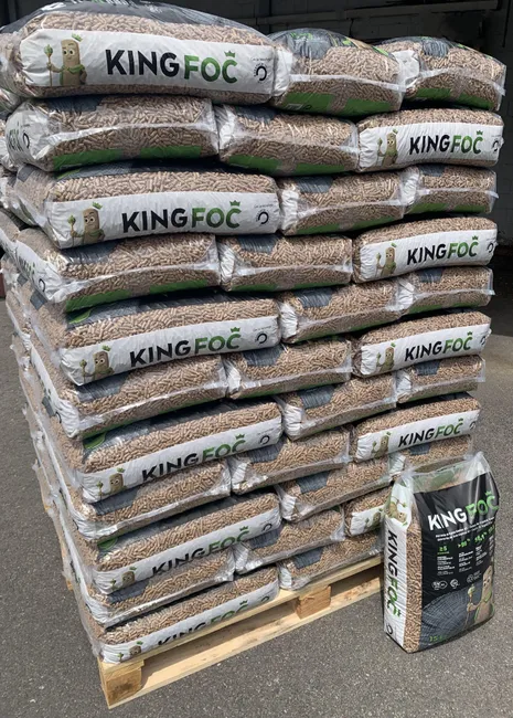 Kingfoc ENplus A1 – 77 sacchi da 15 kg (1.155 kg)