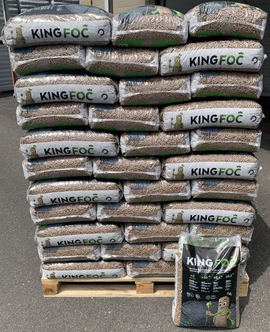 Kingfoc ENplus A1 – 77 sacchi da 15 kg (1.155 kg)